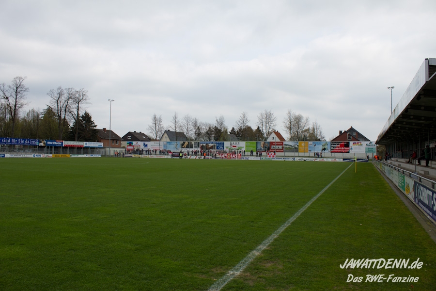 Neuer Ground für RWE-Fans - Jahnstadion Wiedenbrück