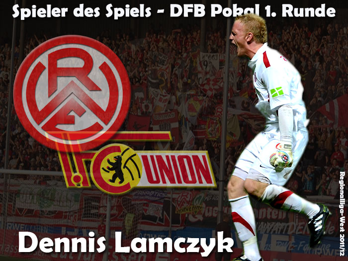 Spieler des Spiels 1. DFB Pokal Hauptrunde - Dennis Lamczyk