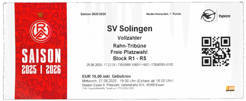 Eintrittskarte 2025/26